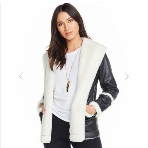 Chaser Jackets & Blazers - Chaser Faux Fur Lined Suede Open
Front Jacket XS NEW NWT